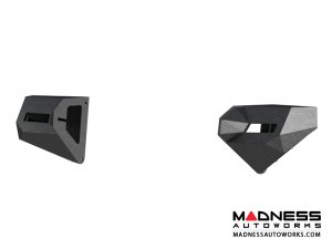 Jeep Wrangler JL Trailchaser Bumper Corners - Front - Textured Black Powdercoat - Carbon Steel